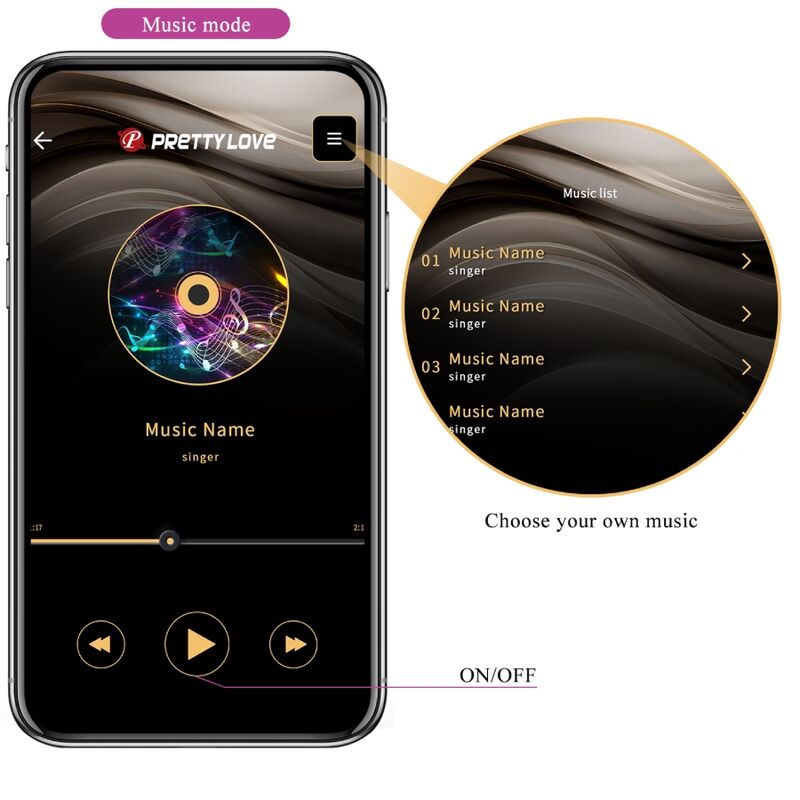 Catalina Vibrator App Remote Control Purple