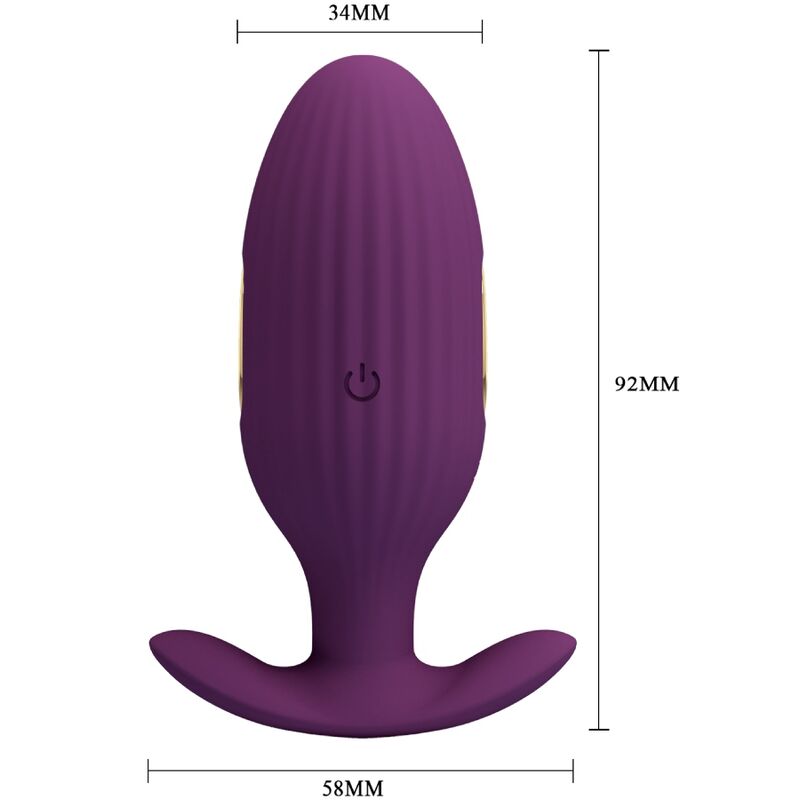 Jefferson Purple App Controlled Anal Plug