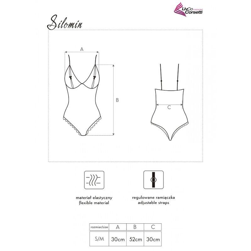Body + bathrobe silomin lc 1401 black one size