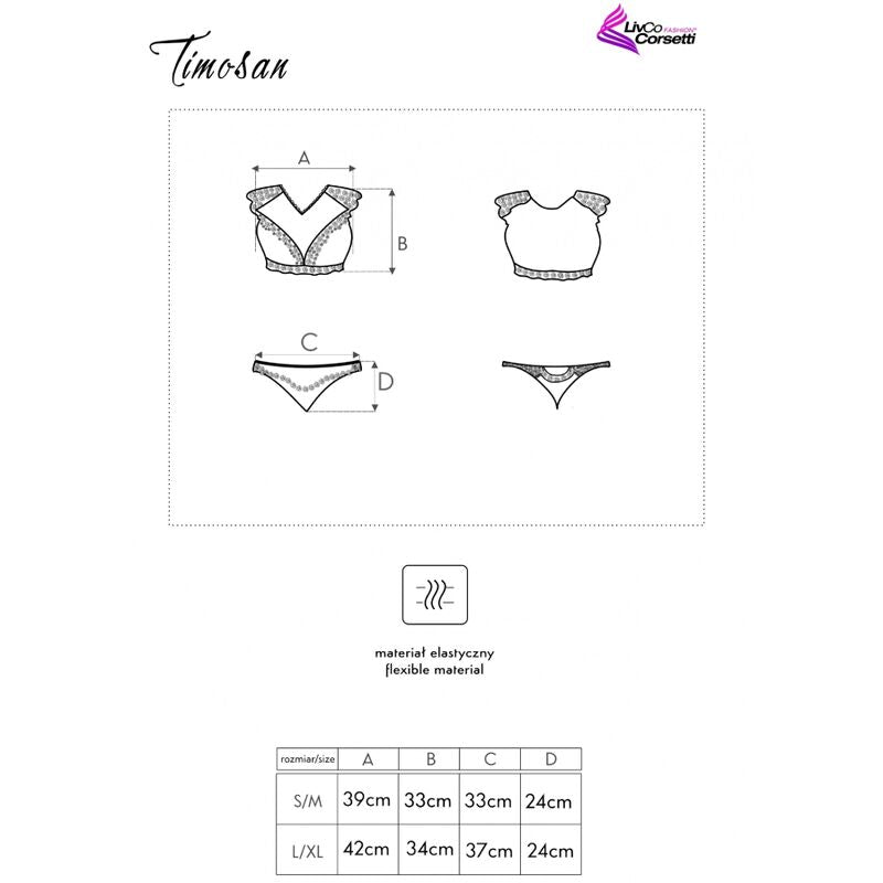 Timosan lc 90631 subjectador + panty black