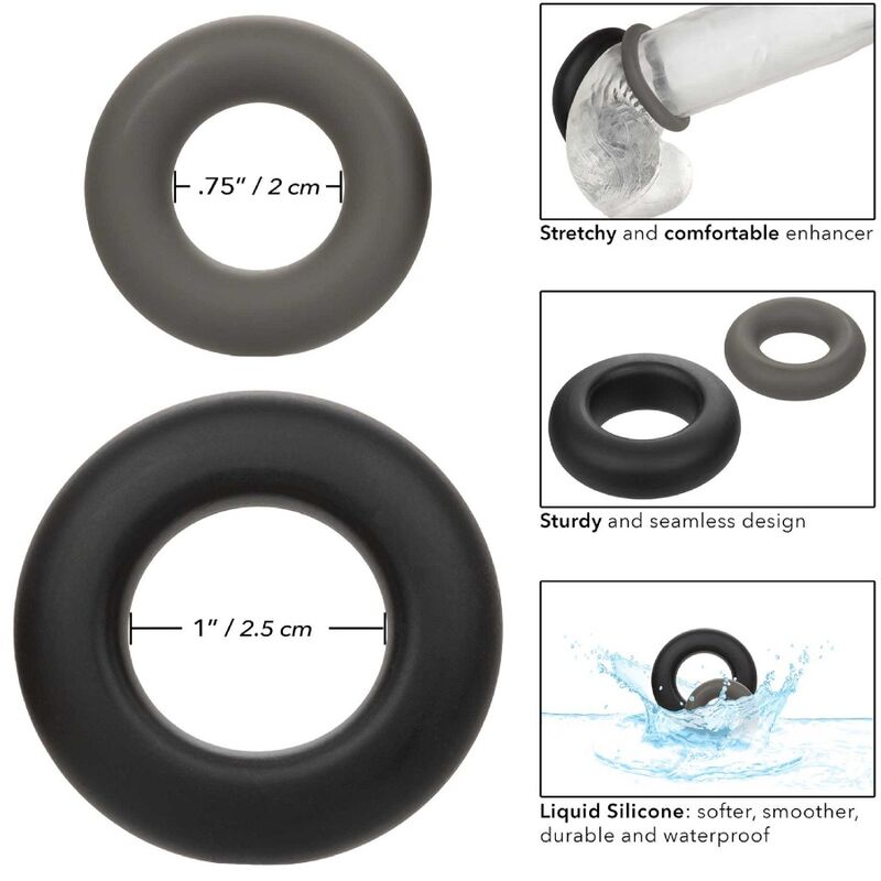 Alpha prolong lot de 2 bague gris