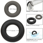 Alpha prolong set of 2 gray rings