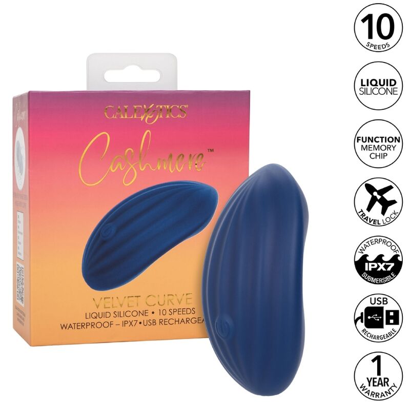 Cashmere velvet curve blue