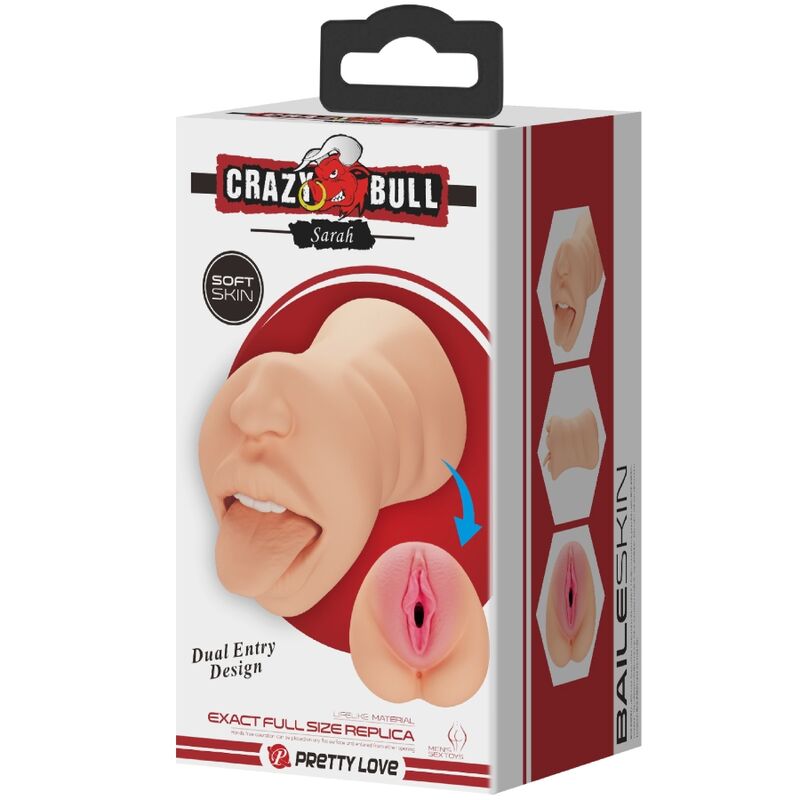 Mastubador shaped vagina Sarah double entry