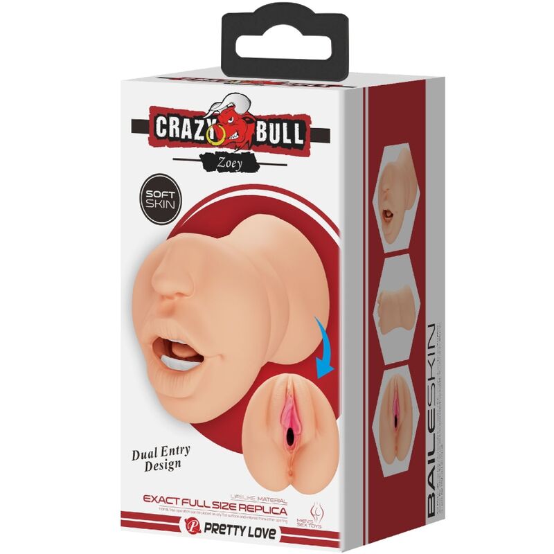 Mastubador shaped vagina Zoey double entry
