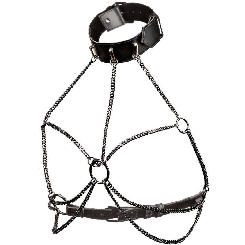 Euphoria multi-chain harness necklace plus size