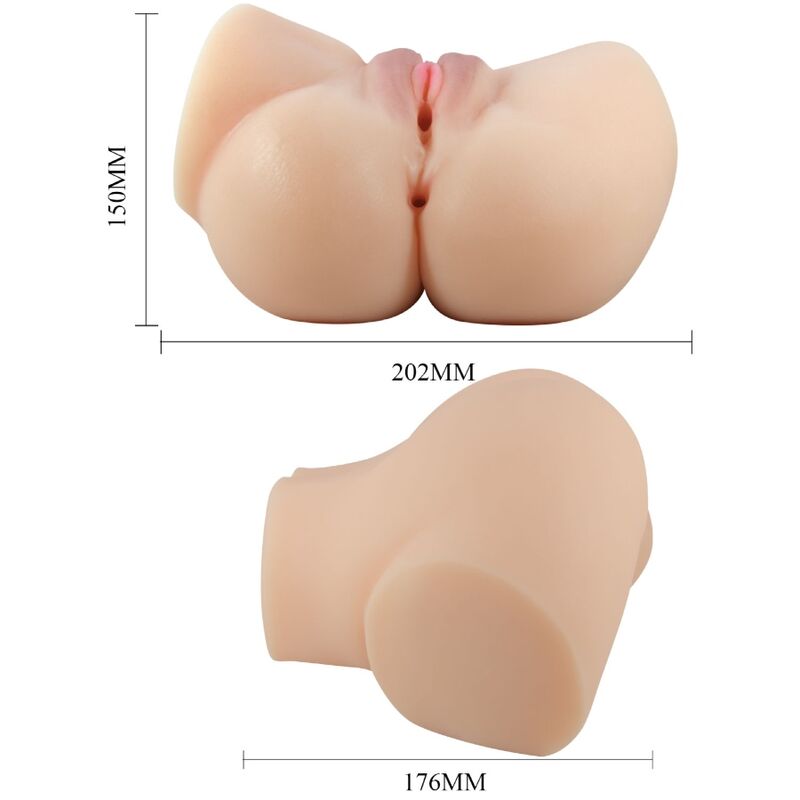 Emilia Realistic Vagina and Anus Vibrator