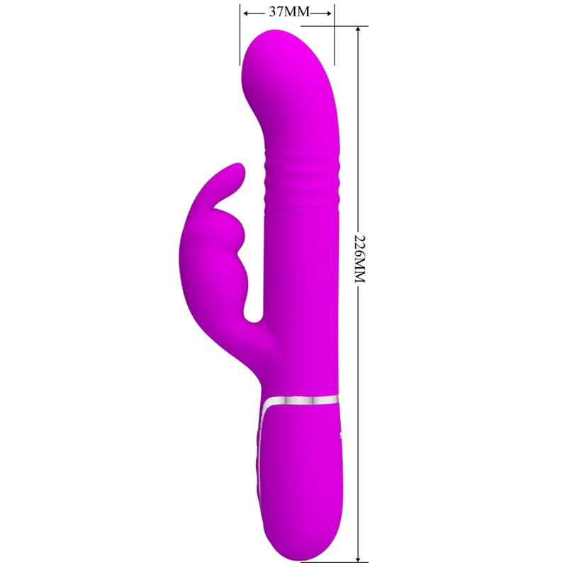 Coale Rabbit Vibrator Purple Beads