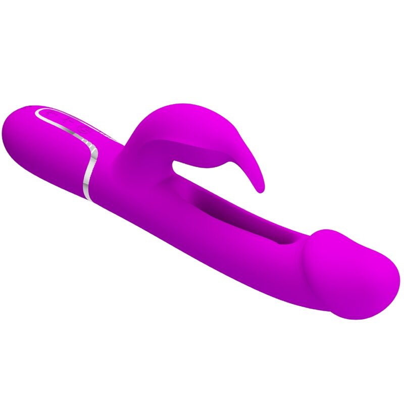 Dejon Rabbit 3-in-1 Multifunction Fuchsia Vibrator