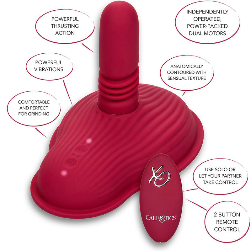 Rider massager double motor remote control red