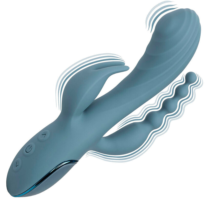 Triple Ecstasy Vibrator Grey