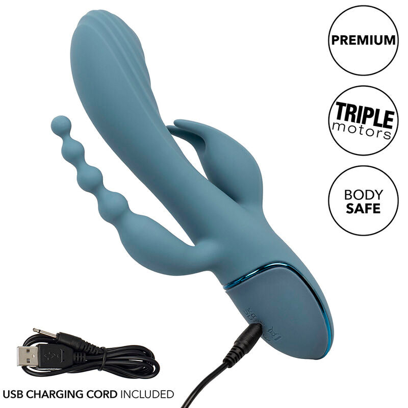 Triple Ecstasy Vibrator Grey