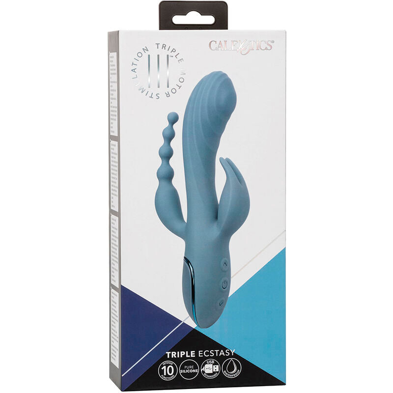 Vibrateur triple ecstasy gris