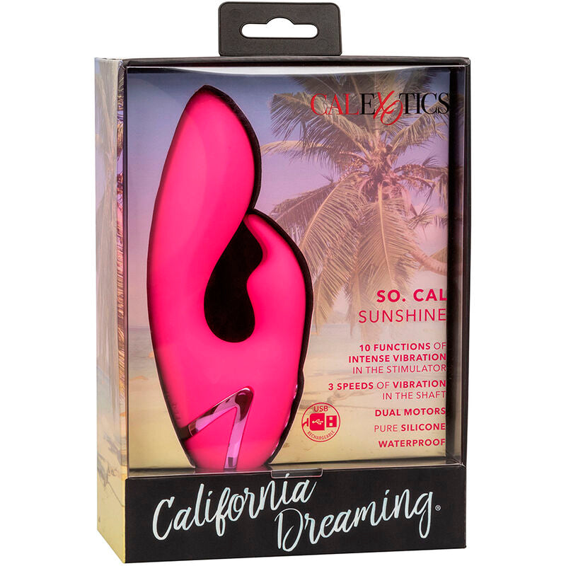 So. Cal Sunshine Rabbit Fuchsia Vibrator by California Dreaming