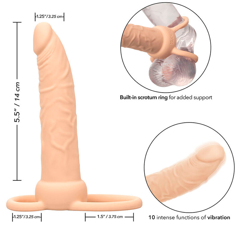Maxx Performance Rechargeable Dual Penetrator Light Skin