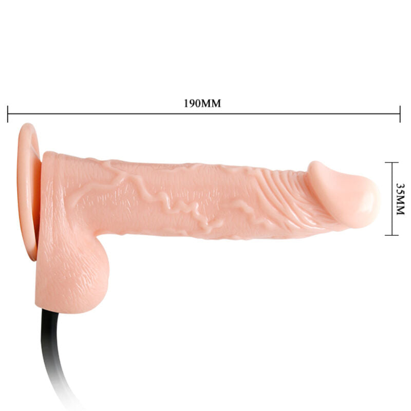 Gode gonflable réaliste avec ventouse 15 cm