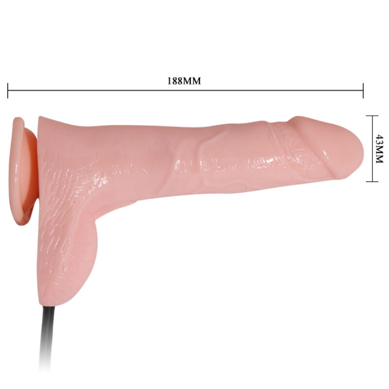 Gode réaliste gonflable avec ventouse 15 cm