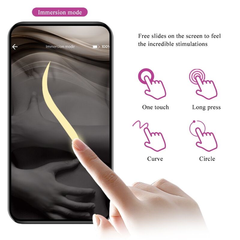 Nymph app-controlled vibrating egg lilac