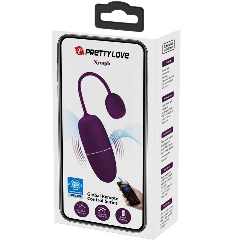Nymph app-controlled vibrating egg lilac