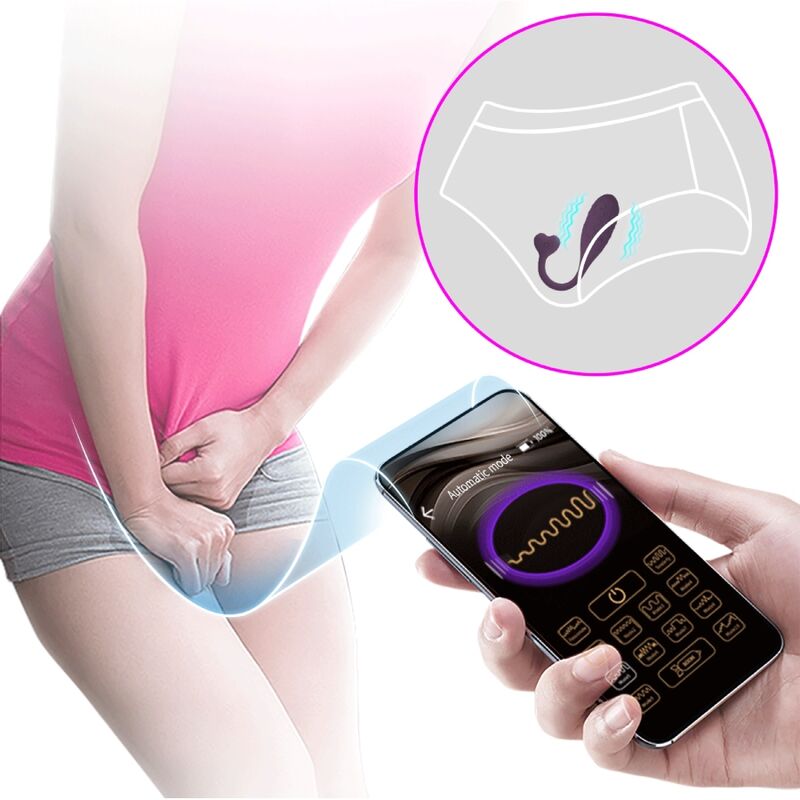 Fisherman app-controlled vibrating egg lilac