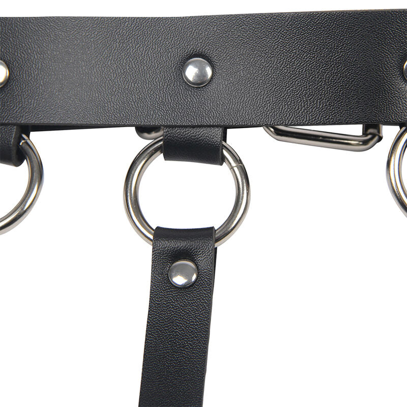 Chest harness with large chain rings one size