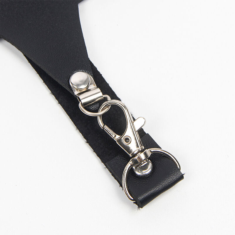 Full body harness with chain detail one size
