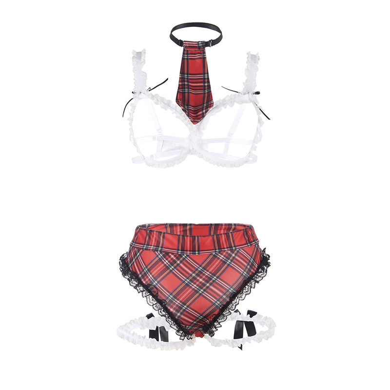 Sexy college outfit with s/m subject
