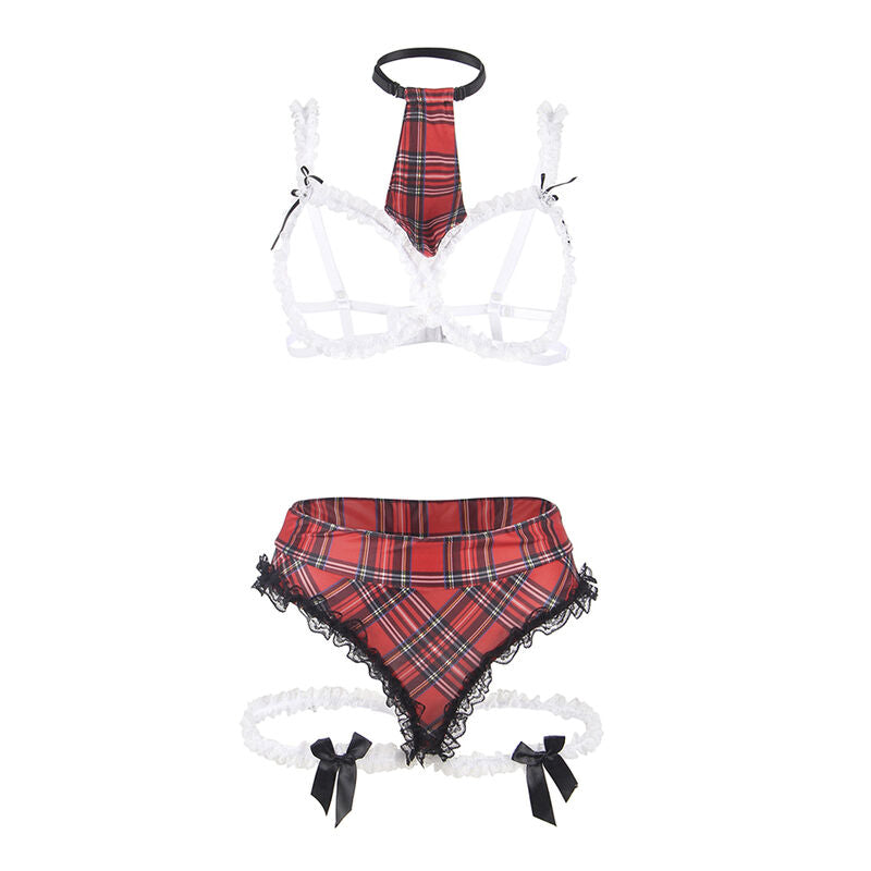 Sexy college outfit with s/m subject