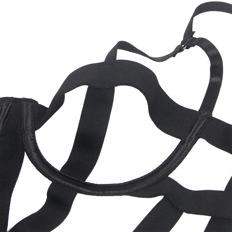 Sexy body con recortes negro s/m