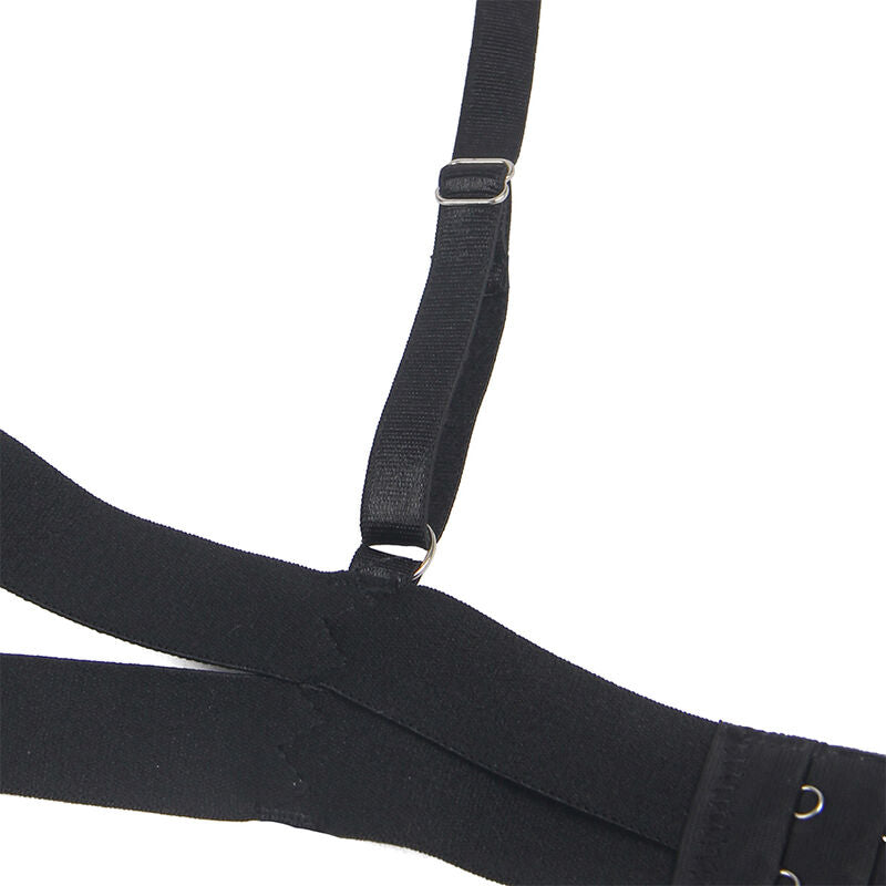 Sexy body con recortes negro s/m