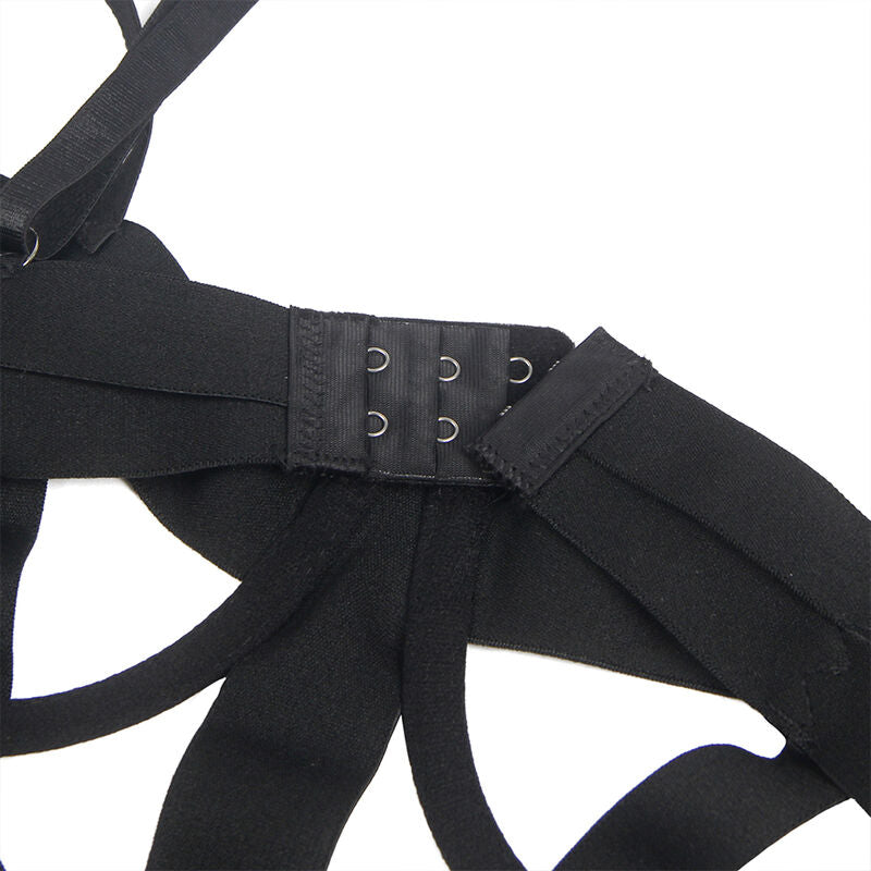 Sexy body con recortes negro s/m