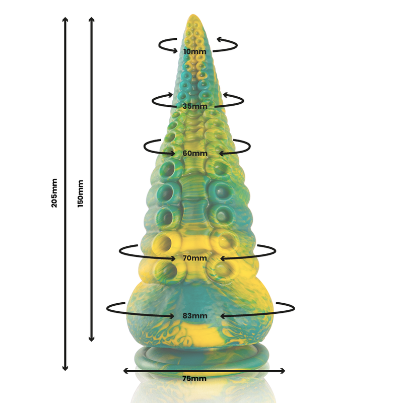 Cetus Green Tentacle Dildo Large Size