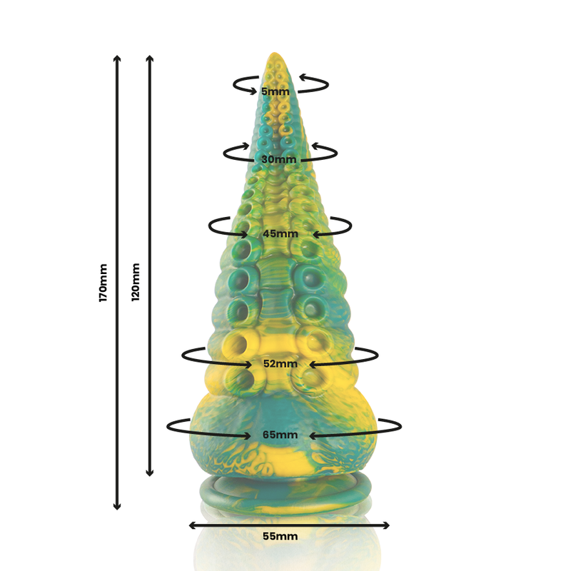Cetus Green Tentacle Dildo Small Size