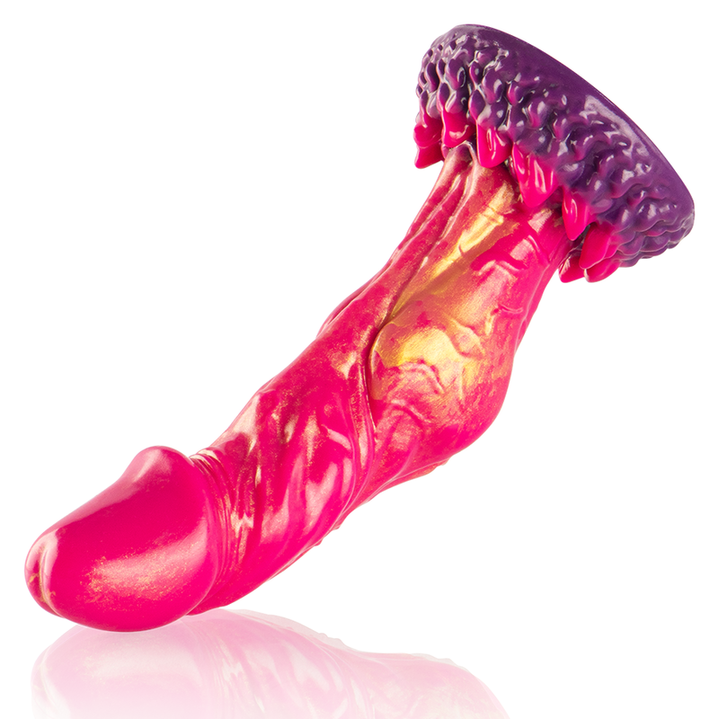 Mythological fire of the Cerberus dildo