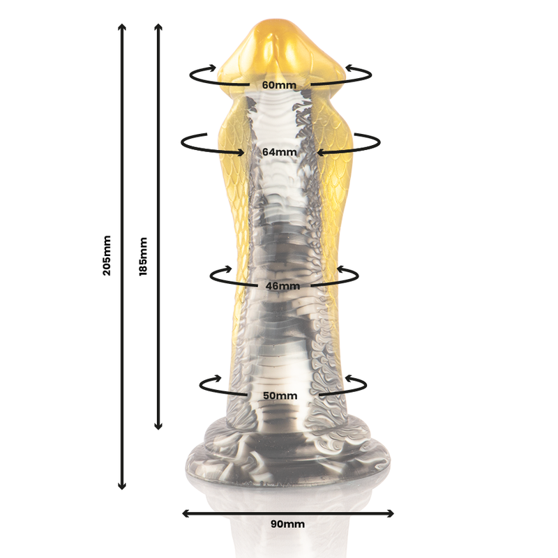 Yellow cobra drakon dildo