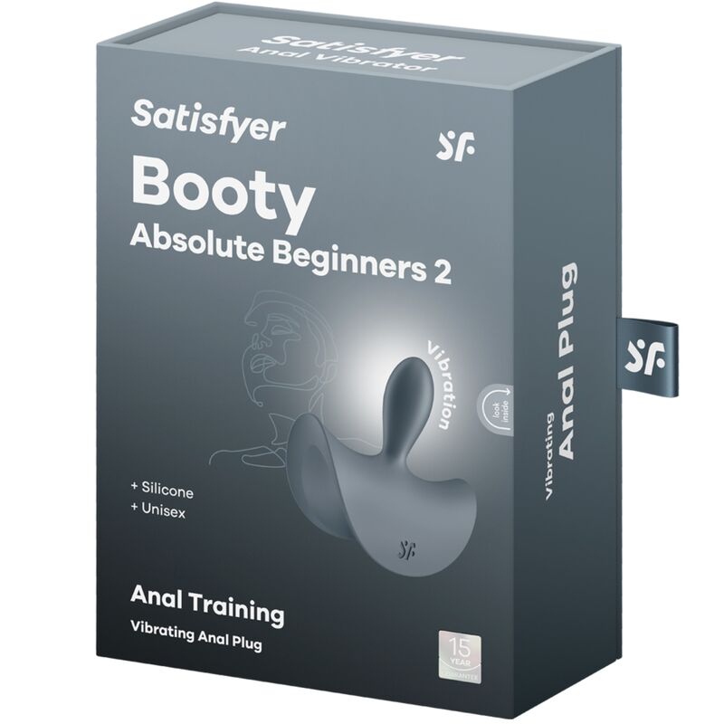 Booty absolute beginners 2 vibrateur anal plug unisexe noir