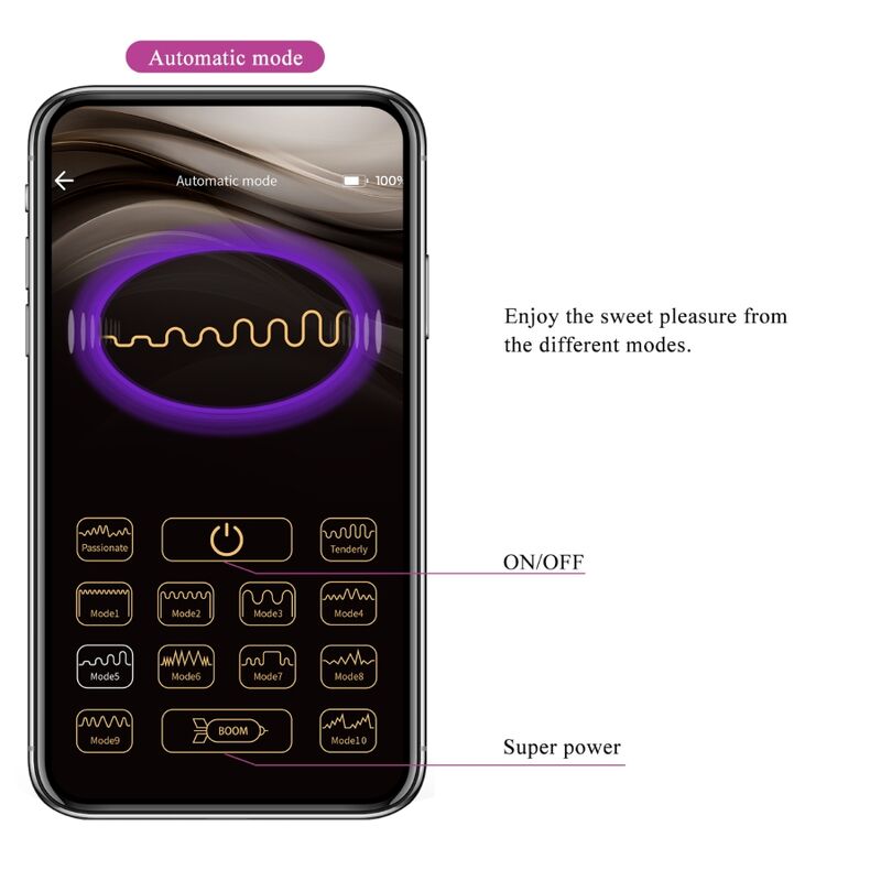 Casper Purple Rechargeable Vibrating Egg