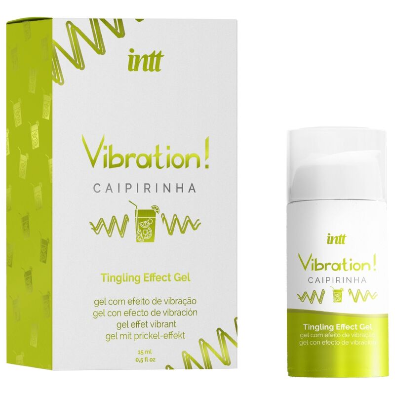 Powerful intimate stimulant liquid caipirinha vibrating gel 15 ml