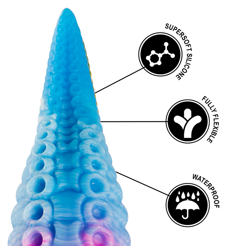 Blue phorcys tentacle dildo small size