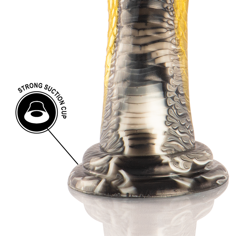 Yellow cobra drakon dildo