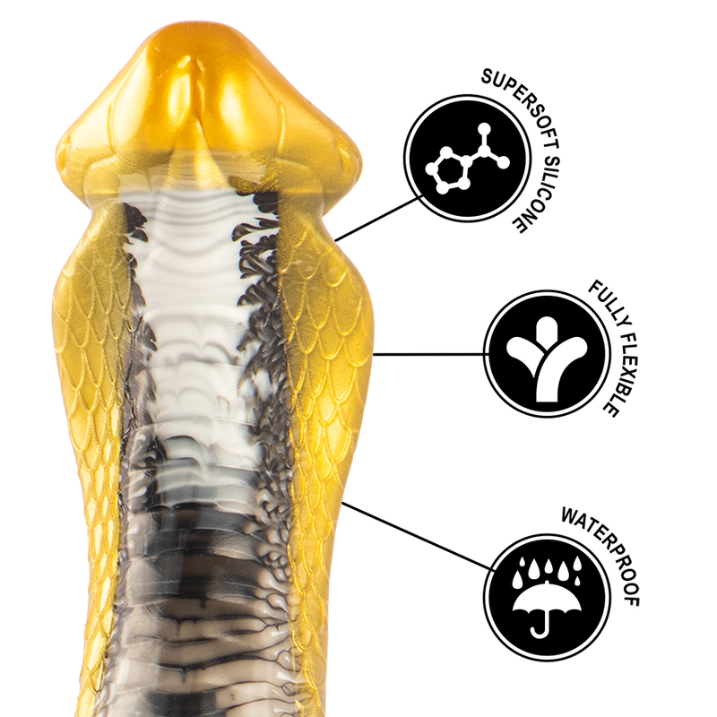 Yellow cobra drakon dildo