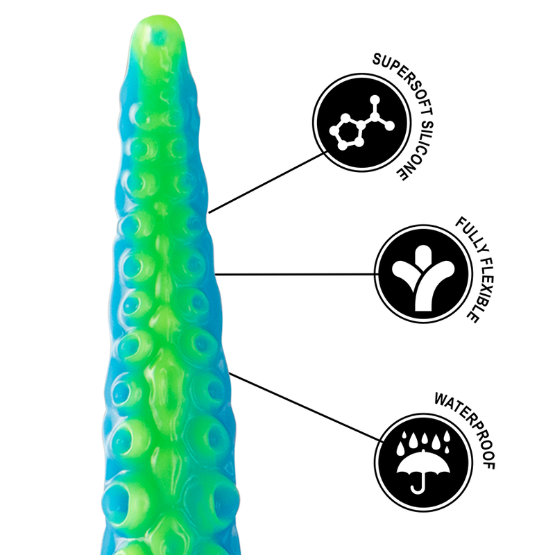 Scylla Large Size Fluorescent Thin Tentacle Dildo