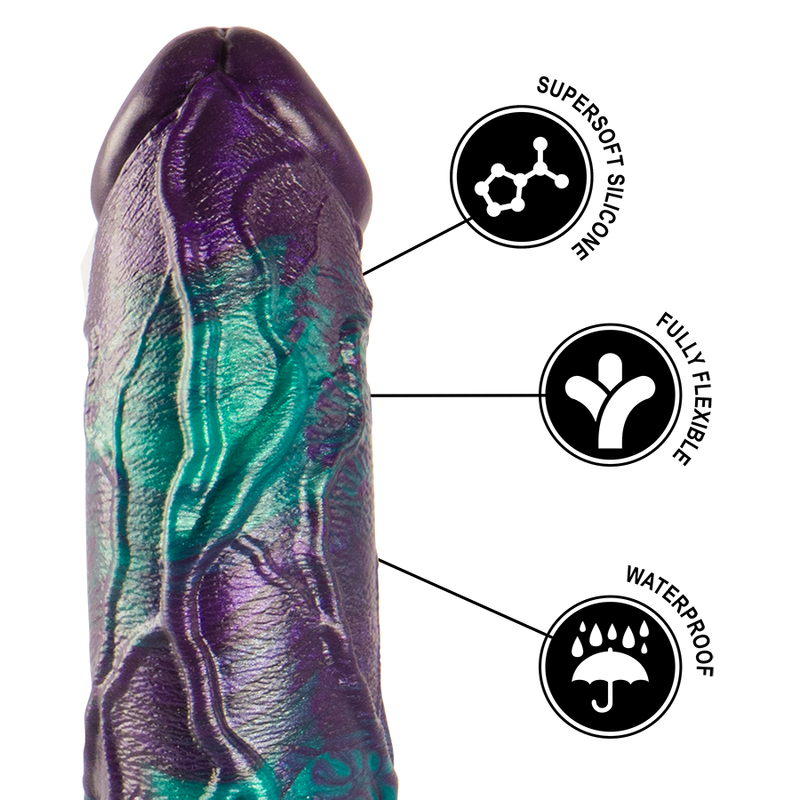 Large Scaled Double Pleasure Basil Dildo