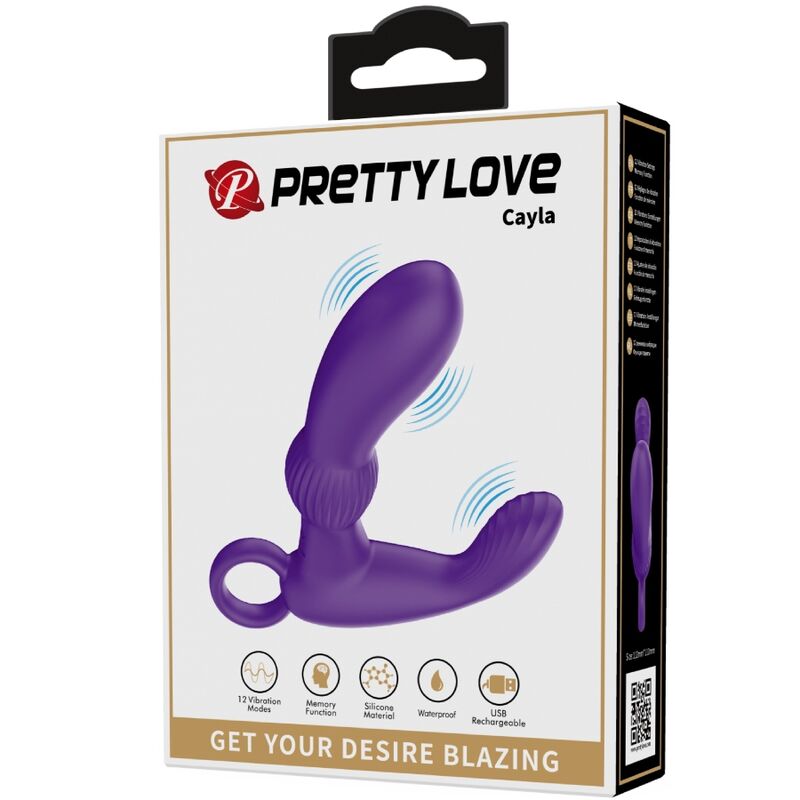 Cayla lilac anal massager vibrator