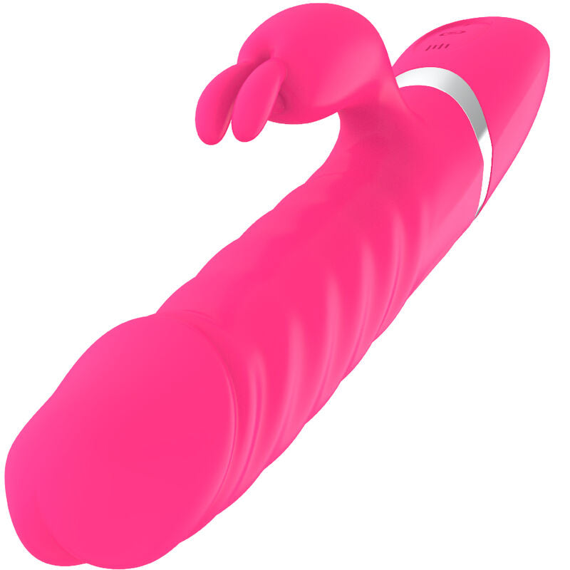 Nasty Fuchsia Rabbit Vibrator Dildo