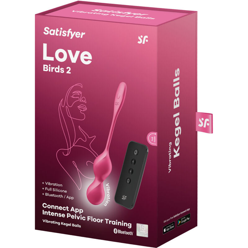 Love birds 2 balles vibrantes de kegel + application gratuite