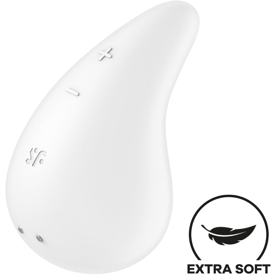 SATISFYER - VIBRATEUR DEW DROP LAY-ON BLEU