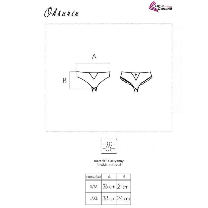 Oksurin panty con apertura negro