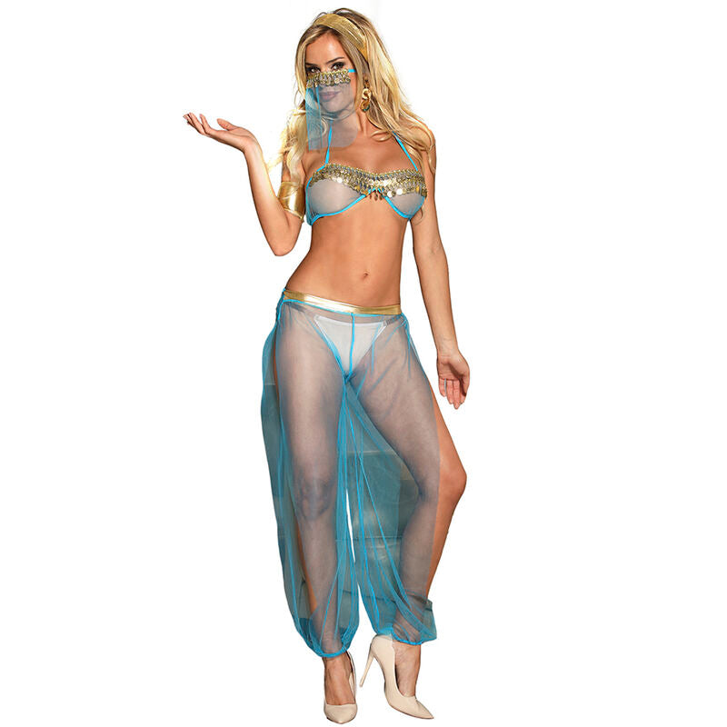 Set of lenceria india style azul s/m
