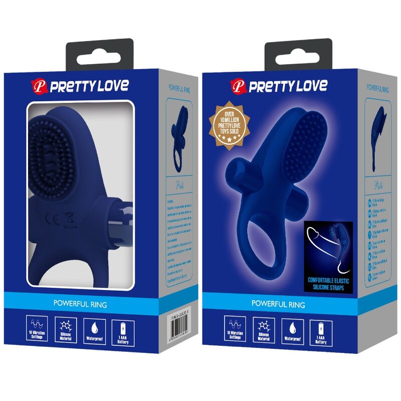 Palle anneau vibrant bleu